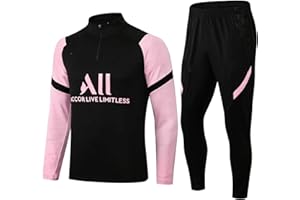 KEMEN Paris Football Tracksuit, Men's Suit, Jogging Suit, Sports Suit, Running Suits & Jackets for Football Uniforms, Training Uniforms, Saint Germain Suit, Women's Vest