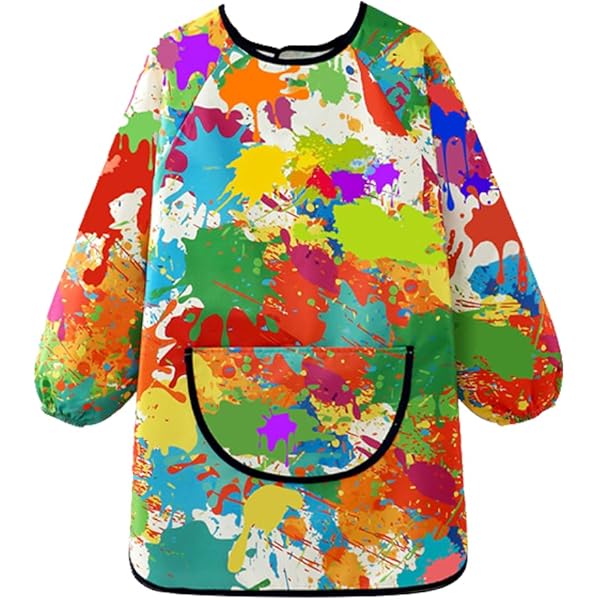 Babi Escolar Infantil Bata De Pintura Para Niños WoRuyKot