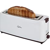 JATA TT579 Wide Mouth Toaster (40 mm) for All Bread Types - Automatic Bread Centering - Electronic Toasting Selector - 6 Posi