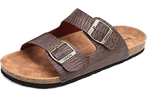 ONCAI Homme-Mules-Sandales-Claquette-Slide-Sandales de Plage Loisir Bout Ouvert Chaussures de Plage Antidérapant Été Confortable Chaussons