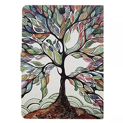 TIODIO® Stand Schutzhülle für Samsung Galaxy Tab S2 9.7 SM-T810 T815 Hüllen PU Leder Cover Tasche Flip Case, Displayschutzfolie und Stylus enthalten, A45 - 3
