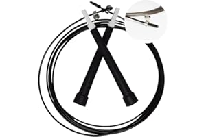 ADM PASS GROUP Comba de CrossTraining, Rodamientos con mango antideslizante. Cuerda para saltar. Speed jump profesional, cuerdas de acero. Rope Boxeo, Cuerda para adultos, Material de Skipping Hombre y Mujer