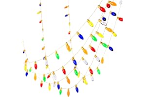 BOFUNX Dollhouse Christmas Lights Strings 5M Christmas Dollhouse Miniature Lights Colorful Mini Fake Lights for Christmas Dollhouse Mini Christmas Tree Garland Decoration Dollhouse Accessories (C)