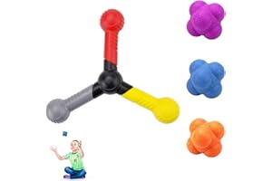 HENGBIRD Trainer 4 Pezzi Include 1 Catch Trainer 3 Sfere di Reazione Sportive per Sport e Divertimento per Tutte Le età per Migliorare la Mobilità riflessi coordinazione Occhio-Mano