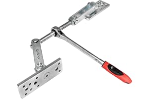 IQ-TOOLS INTERNATIONAL QUALITY TOOLS IQ-TOOLS Plattenzug mit 360° drehbarer Platte – Balkenzug mit Ratsche, Drehbare Plattenheber, rotierender Plattenlifter, Klemmträger & Drehplatte, Lastenheber, Plattenklemme, Schwenkbarer