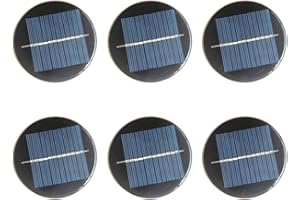 Nuzamas, set di 6 mini celle a pannello solare 6 V 90 mm per energia solare, fai da te casa, giardino, progetti scientifici – Giocattoli – Caricabatteria