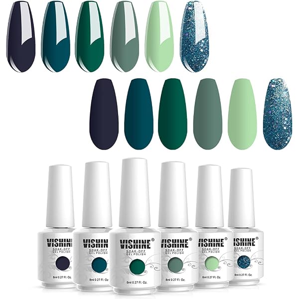 Vishine Gel-Nagellack Set – 4 Farben, 8ml, Semi-permanent, UV/LED Aushärtbar Für Perfekte DIY Maniküre