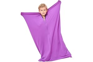 YAERSI Sensory Sock (Medium 47''L X 27''W) Special Supplies With Sensory Need, Body Sock, Full-Body Wrap To Relieve Stress, Self-Claming, Relaxing, Purple
