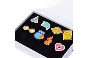 YUANstore Anwendbar für Pocket Monster Generation 1–6 Gym Badge Collection Box, Spielsammlung Set mit 8 Stück, Geschenk für Jungen und Mädchen