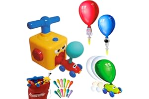 STARLYF Balloon Racer, Auto di lancio alimentato a palloncini, giocattolo per auto con palloncino, auto giocattolo con palloncini, auto a globo di energia inerziale