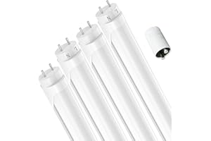 JESLED Lot de 4 tubes fluorescents LED T8 G13 - 120 cm - Sans scintillement - 18 W - 2970 lumens (165 lm/W) - Blanc neutre 4000 K - Avec démarreur - Tube néon LED - Lampe de bureau