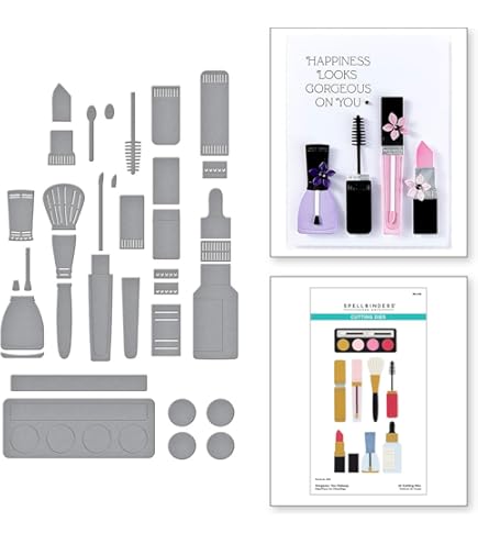 Spellbinders Layered Iris Etched Dies - Metal Cutting Dies For Card Making