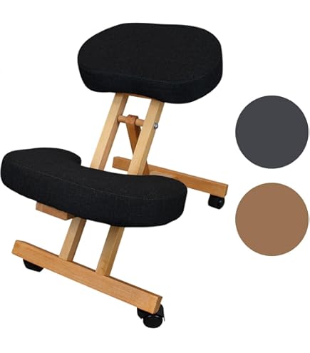 Chaise à Genoux Ergonomique - Tabouret De Bureau Réglable - Pour Posture Assise Genoux - Rose Chaise à Genoux Ergonomique