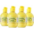 Fruitaco Yellow Lemon Juice Concentrate - Pack of 4 (1000ml) | Equivalent to 100 Natural Lemons | Pocket Bottle Hassle Free | Ideal for daily use in Cooking & Beverages | High in Vitamin C