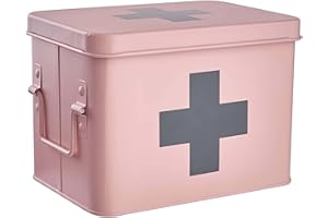 ‎BUTLERS BUTLERS Medikamentenbox mit herausnehmbaren Fach MEDIC L22 x B16cm x H16 cm | Aufbewahrung und Organisation von Medikamenten | erste Hilfe Kasten und Hausapotheke