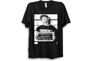 GENERIC Eminem Men’s T Shirt Unisex Slim Shady Mugshot T Shirt 100% Cotton Rap Shirt D12 Music Hip Hop Rap Unisex Tee
