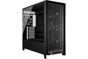 CORSAIR Frame 5000D RS Caja Modular Mid-Tower de Gran Flujo de Aire para PC – 4X Ventiladores RS Preinstalados, Sistema de Montaje de Ventiladores InfiniRail – Negro