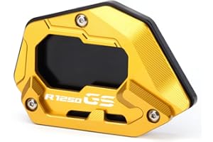 Modeer Für R1250GS Rallye HP 2018-2024 (nur für Sportfahrwerke) Motorrad CNC-Stütze Verlängerungsplatte Ständer Seitenständer Pad r 1250 gs hp Zubehör (Gold)