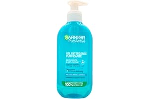 Garnier Pure Active Gel Detergente Purificante per Pelli Grasse o con Imperfezioni, 200 ml