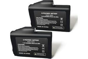 Sun Will 2 pièces Rechargeables 7.4V 2200MAH 3000MAH Li-ION Batteries pour Gants Chauffants Chaussettes Chapeaux Cagoule Ski Masque vêtements