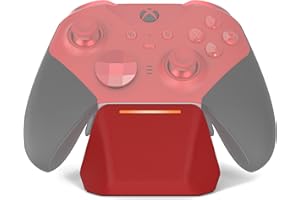 OSTROGEAR Base di Ricarica Magnetica per Xbox Elite Series 2 / Series 2 Core Controller, Stazione di Ricarica con Cavo Type C, Indicatore LED, Rosso