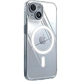 MADNOVA Apple iPhone 15 i&ccedil;in iPhone Kılıfı Kamera Korumalı Magsafe ile Uyumlu Şeffaf Kılıf