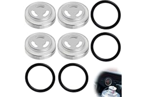 EUACESRY 4 Pcs Verre de Vue 18mm pour Réservoir de Maître-Cylindre - Remplacement pour Moto, Frein et Embrayage Avant/Arrière