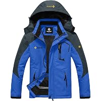 Veste De Ski Femme Imperméable GEMYSE – Polaire Chaude, Coupe-Vent, Capuche Amovible – Sports D’Hiver