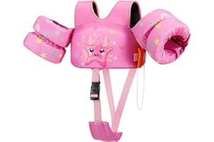 HeySplash Gilet de Natation pour Bébé, Ceinture de Natation Enfant Gilet pour Piscine, Brassard d'apprentissage à la Natation Sécurisé, pour Enfants Garçons Filles