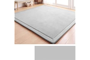 DSSHENGDS Tappeto in Velluto Corallo Morbido,Moderno, Lavabile, Perfetto per Yoga,Esercizio Fisico e Gattonare,Tappeto Salotto,Scendiletto per Bambini Tatami 2cm-E- 120 * 300cm