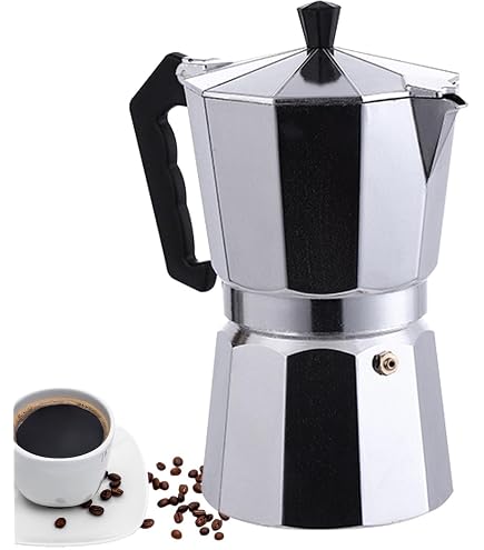 CUCUBA Cafetière Espresso 1 Tasse Aluminium – Authentique Moka Italienne, Idée Cadeau Parfaite Pour Les Amateurs De Café !