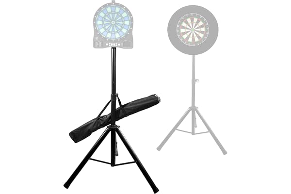 Turnart Support pour Cible de fléchettes Jeu de Flechette électronique Mobile Support pour Cibles Standard - Accessoire électronique - 106-200 cm - 3,7 kg