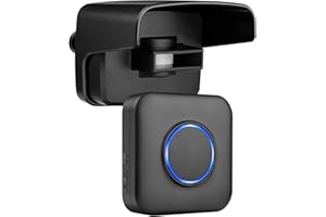 BITIWEND Czujnik alarmu podjazdu bezprzewodowy, czujnik ruchu podjazdu z zasięgiem bezprzewodowym 150 m, alarm czujnika ruchu podjazdu Wodoodporny czujnik ruchu i detektor do domu, podwórka, garażu