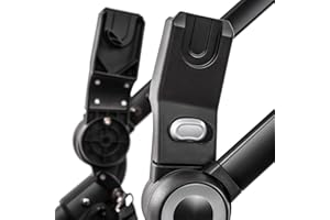 ELITTLE Adattatore per Installare Seggiolino Auto Compatibile con Molti Modelli Di Seggiolino Auto Maxi Cosi, Nuna, Cybex, Besafe, Il Basso Deve essere Fissato al Passeggino ELITTLE EMU…