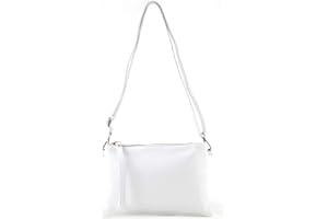 modamoda de T186 Damen Leder Clutch Umhängetasche, handmade in Italy