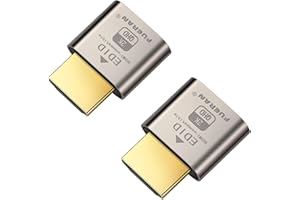 FUERAN HDMI DDC EDID Dummy Plug Headless Ghost Display Emulator （Fit Headless-1920x1080@60Hz-2Pack）