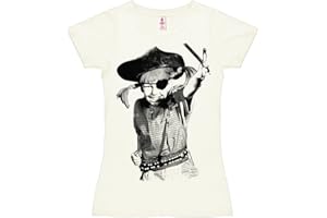 Logoshirt® Pippi Pończoszanka I Piratka I Koszulka z nadrukiem I Damska I Z krótkim rękawem I Licencjonowany oryginalny design