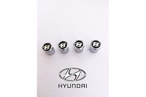 RacePace Chrome Valve Dust Caps - Set of 4. KONA IONIQ i800 Tucson Santa Fe IX35 I10 I20 I40 Accent Verna Aslan Elantra Avante Lantra Eon IX20 Grandeur Azera XG I10 Mistra Sonata Veloster Xcent Getz
