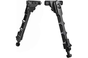 Hunting Explorer Taktische QD M-LOK Zweibein 7,5-9 Zoll Waffenzubehör Waffenständer Mlok Two-Piece bipod für Outdoor, Range, Jagd und Schießen, Erweiterung flach einstellbar stabil
