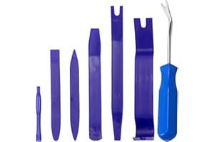 CTDMJ Outils Demontage Garniture,7 Pièces Kits De Retrait Automatique Garniture, Auto Car Trim Removal Tool Kit, pour Voiture Radio Audio Garniture Intérieure Dash Tableau Bord, Installateur Pry Outil