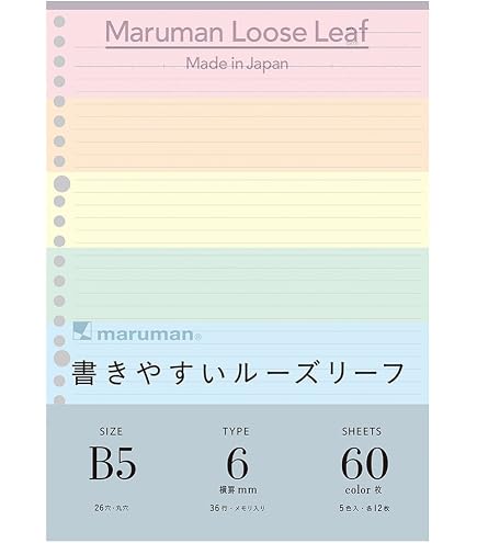 Maruman A4 Loose Leaf Plain 100 Sheets L1106H - Feuilles Blanches Détachables