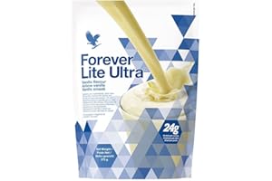 Forever Living Products, Forever Lite Ultra Shake with Aminotein Vanilla, 375g, Gluten Free, Vegetarian Friendly, 24g of protein per serving
