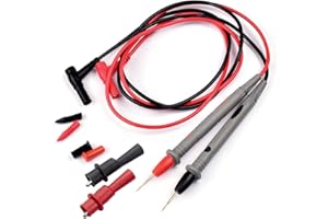 COMFORTY Cordon Multimetre, 1000V / 20A /CAT III/IV Pointe de Touche Multimetre Cable Multimètre Sondes de Touche Multimetre Kit de Cordons de Test en Pour Électricien Pour Multimètres