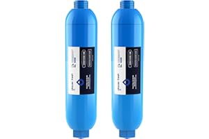 GLACIER FRESH Garden Hose End Pre-Filter for Swimming Pool, Hot Tubs, Spa, Inflatable Pool, Ponds, Greatly Reduces Bad Taste, Odors, Chlorin and Sediment, up to 8,000 Gallons, 2 Pack