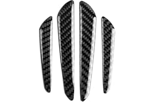 HAOFY Fiber de Carbone Porte Bord Garde Pare-chocs Bandes de Protection Universel 4 Pièces Auto-Adhésif Résistant aux Intempéries et UV Protection contre les rayures, garde de porte latérale, protection par