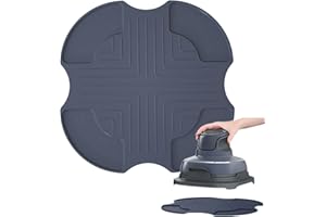I-MOGOO Salvamanteles de silicona Ninja Crispi PowerPod - Almohadillas calientes para accesorios de freidora de aire de vidrio Ninja Crispi, resistente al calor, antideslizante