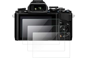 MWOOT 3 Stück Glasfolie Schutzfolie Kompatibel mit Olympus OM-D E-M10 Mark III II E-P5 E-PL8 E-PL7 E-PL9，9H Härte Kratzfest Schutzglas zum Kamera Displayschutz