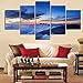 Produktbild Gedruckte Malerei Bilder Kunstdruck auf Leinwand der fünf Gemälde, auf dem hohen Berg cloud Sea keine Box, 30*40*2, 30*60*2, 30*80*1