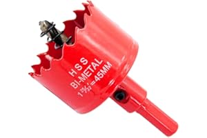 Scie cloche 45mm LAIWEI pour percer des trous dans le bois, le placoplâtre, le PVC, etc. Outil de perçage tranchant et durable