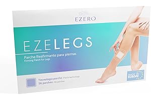Ezero Parches Anticeluliticos Reafirmante para Piernas Cansadas Circulacion - con Castaño De Indias y Centella Asiatica - Circulacion Piernas - Anticelulitico Reductor (56 Parches)